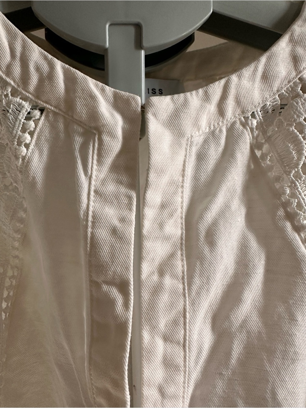 Reiss Cream Lace-Trim Girls' Sleeveless Tunic - Picture 3 of 8